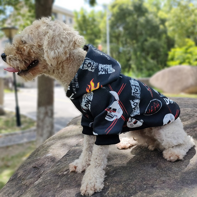 Title 3, Honden kleding Net Celebrity Skull Pet Outfit C...