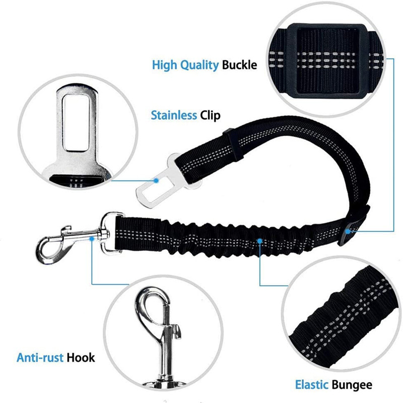 Title 3, Dog car seat belt and car towing rope. Keep you...