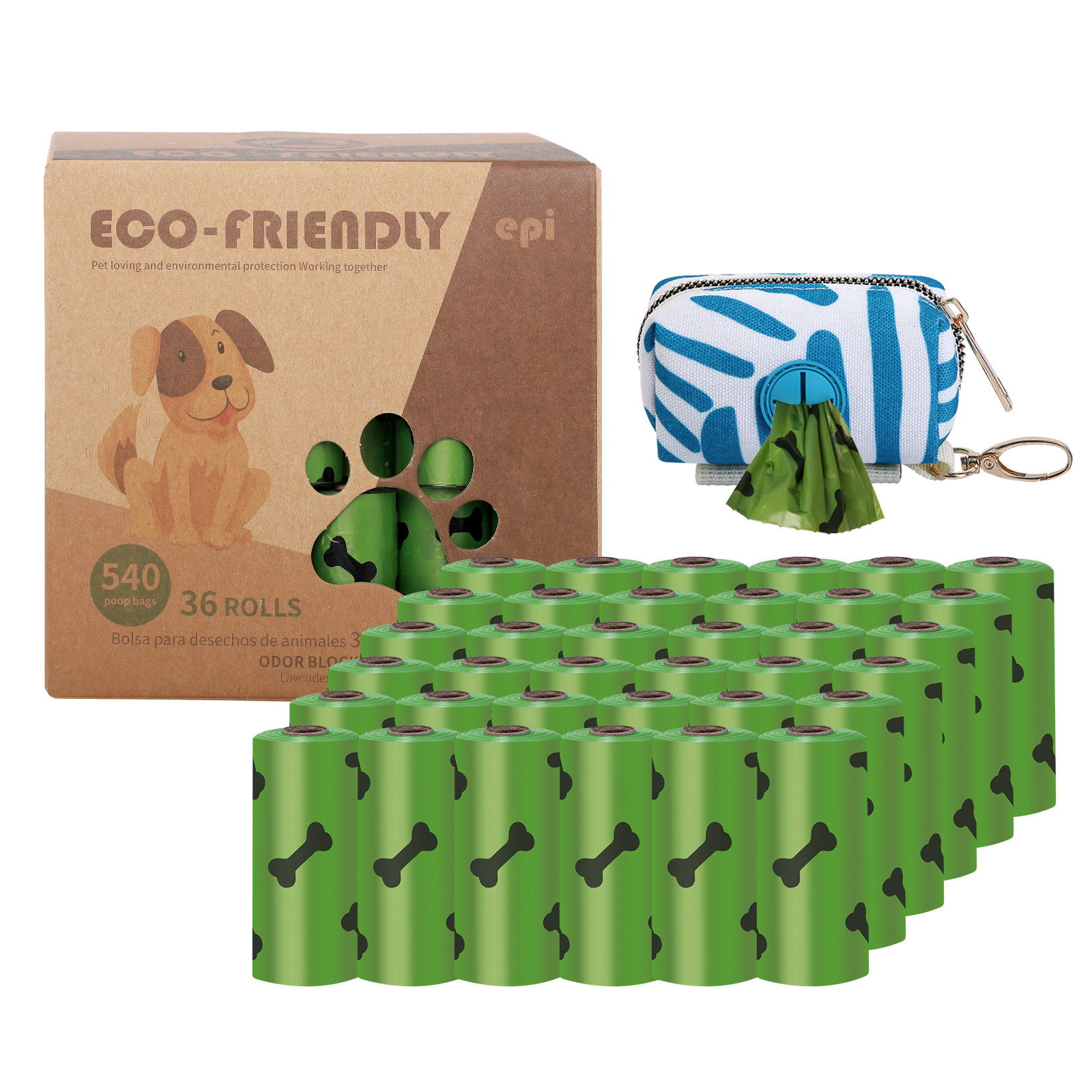 Title 10, Sacos biodegradáveis EPI para cocô de cães. Des...