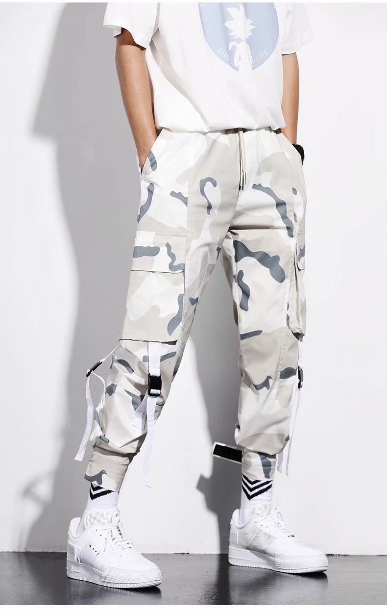 Title 6, Mens thin camouflage overalls, trendy loose fi...