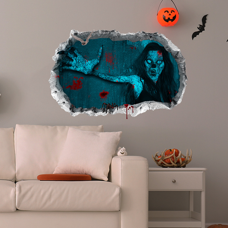 Title 5, Adesivo murale decorativo di Halloween con impr...