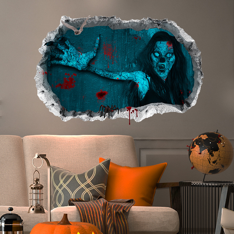 Title 6, Adesivo murale decorativo di Halloween con impr...