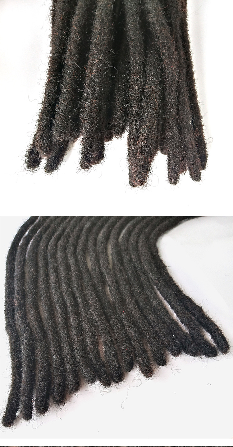 Title 3, Dirty Braid Wig Real Human Hair for Crochet, Ac...