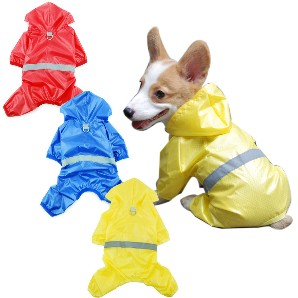 pet raincoat for outdoor dogs.