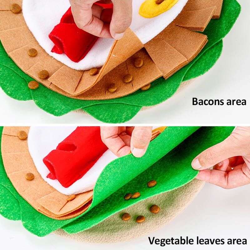 Title 14, Tapete interativo para cães, design burrito fin...