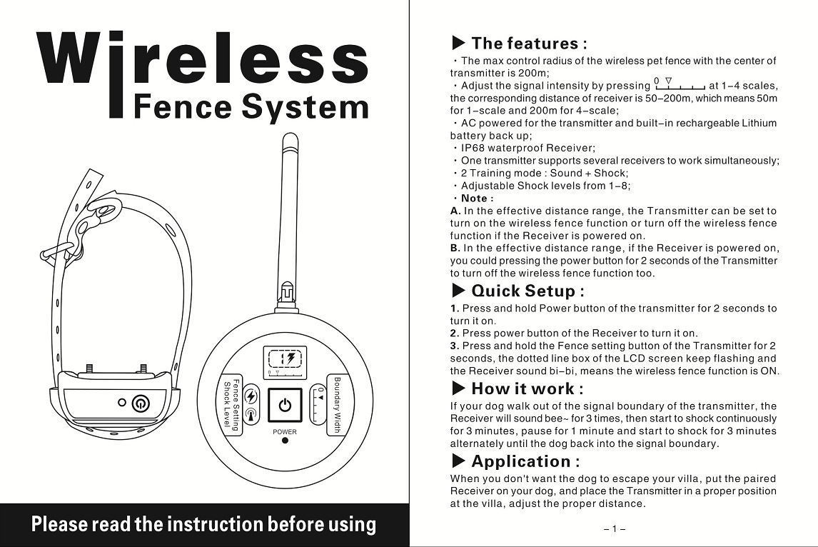 Title 5, Recinto Wireless per Animali Domestici Collare ...