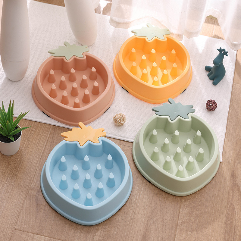 Title 5, Pineapple Slow Food Bowl for Dogs Food Grade Pl...