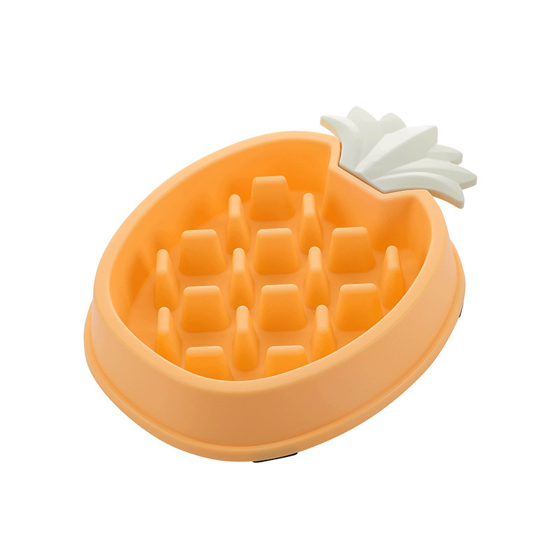 Title 10, Pineapple Slow Food Bowl for Dogs Food Grade Pl...