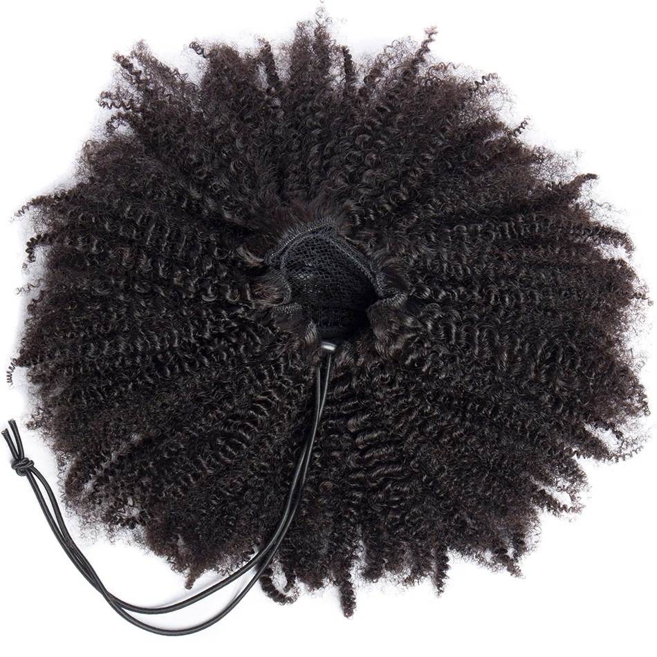 Title 6, Curly Fringe Wig Head with Curly Drawstring Pon...