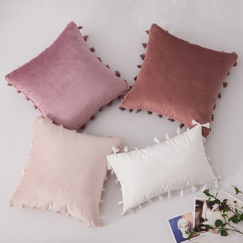 Title 3, Soft velvet sofa pillowcase for luxurious comfo...