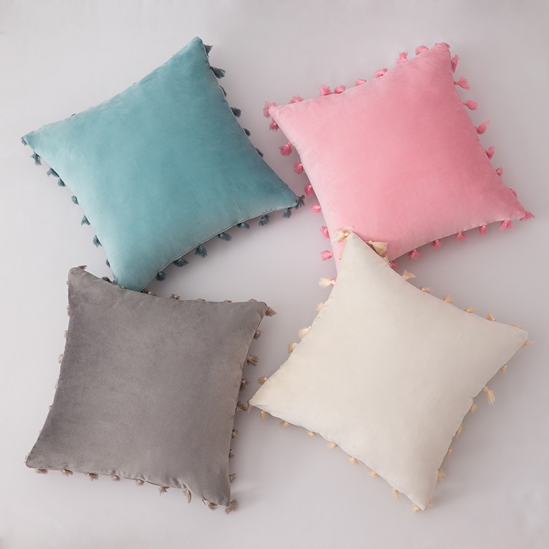 Title 9, Soft velvet sofa pillowcase for luxurious comfo...