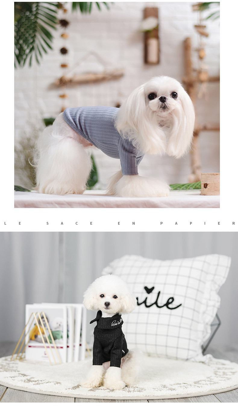 Title 5, Autumn and winter cotton bottoming shirt dog cl...