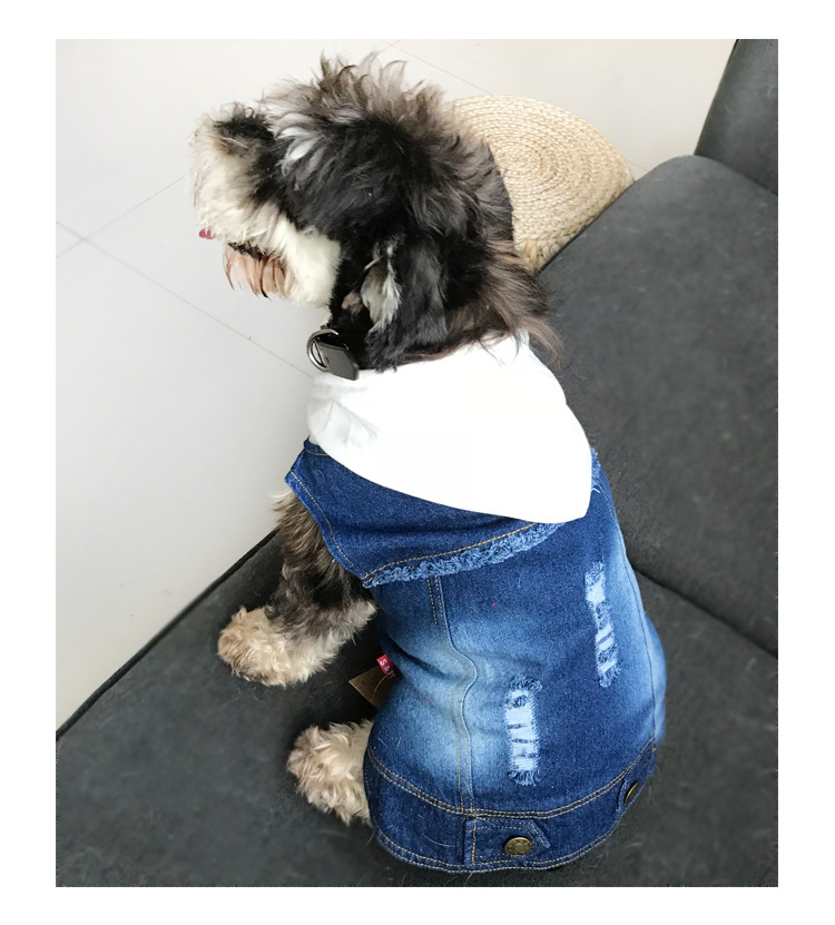 Title 2, Teddy gewassen denim vest voor casual looks. Co...