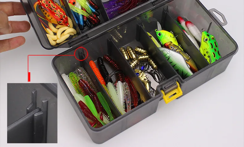 Peche 168pcs Olta Takimi Fishing Tackle Box Fishing Lure Set Tackle Box