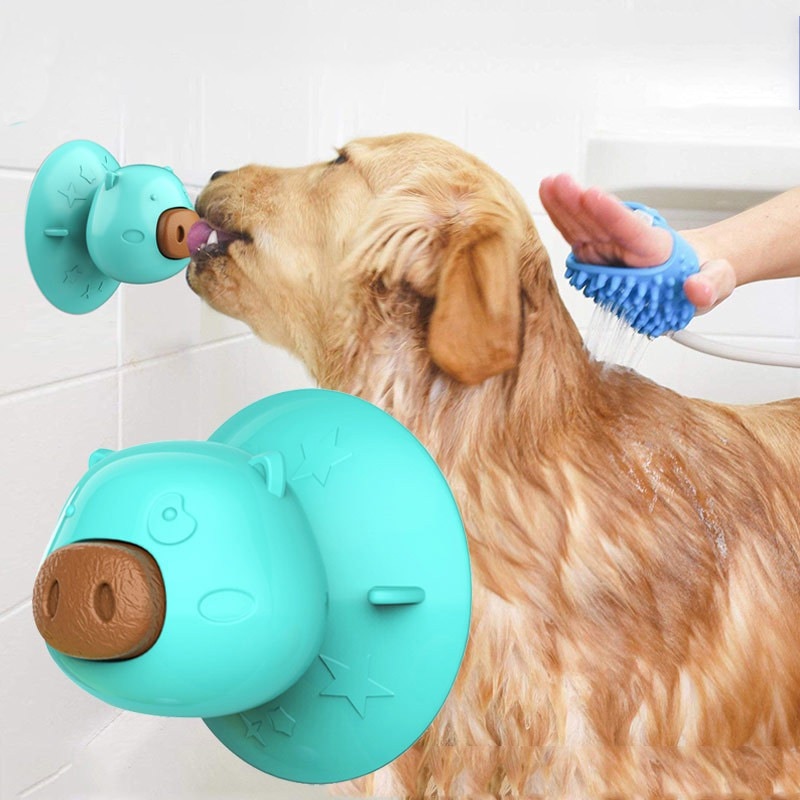 Title 6, Pet Dog Bathing Toy Puppy Massage Brush and Sha...