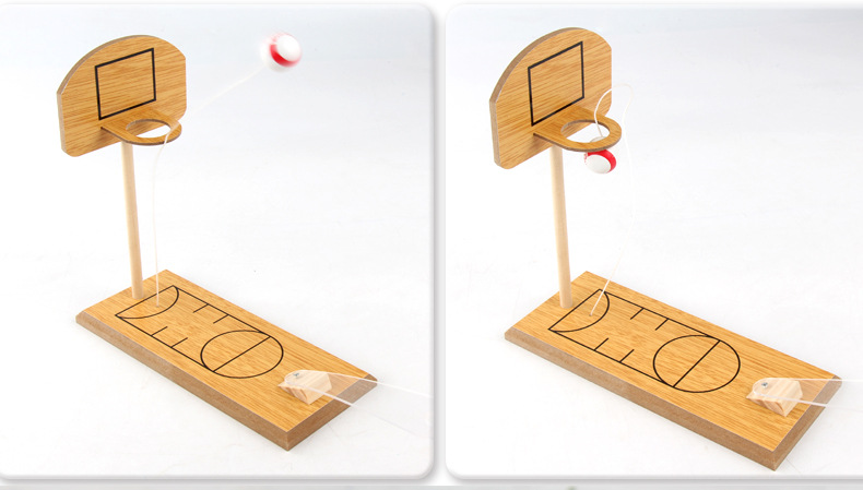 Title 8, Wooden Tabletop Basketball Game