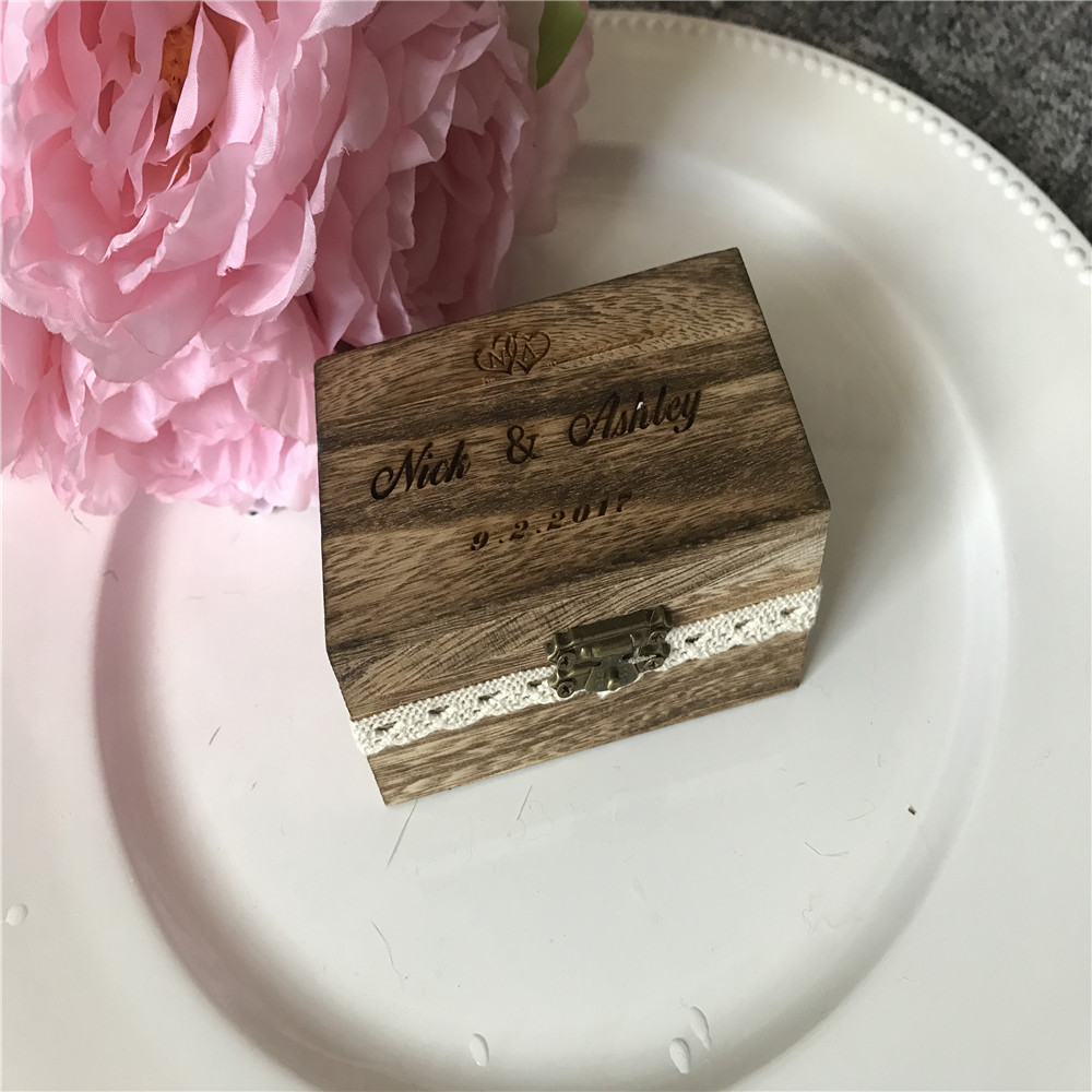 Title 1, Personalized custom wedding engagement ring box...