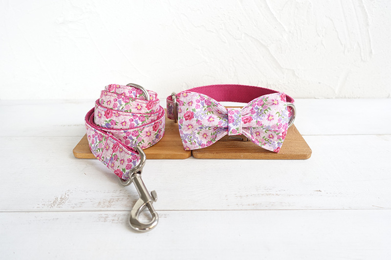 Title 3, Double Layer Dog Bow Tie Collar Flower Stylish ...