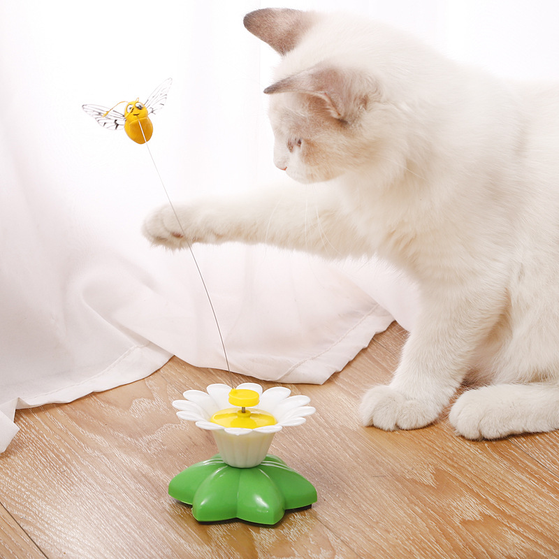 Title 10, Smart auto-rotating funny cat toy provides inte...