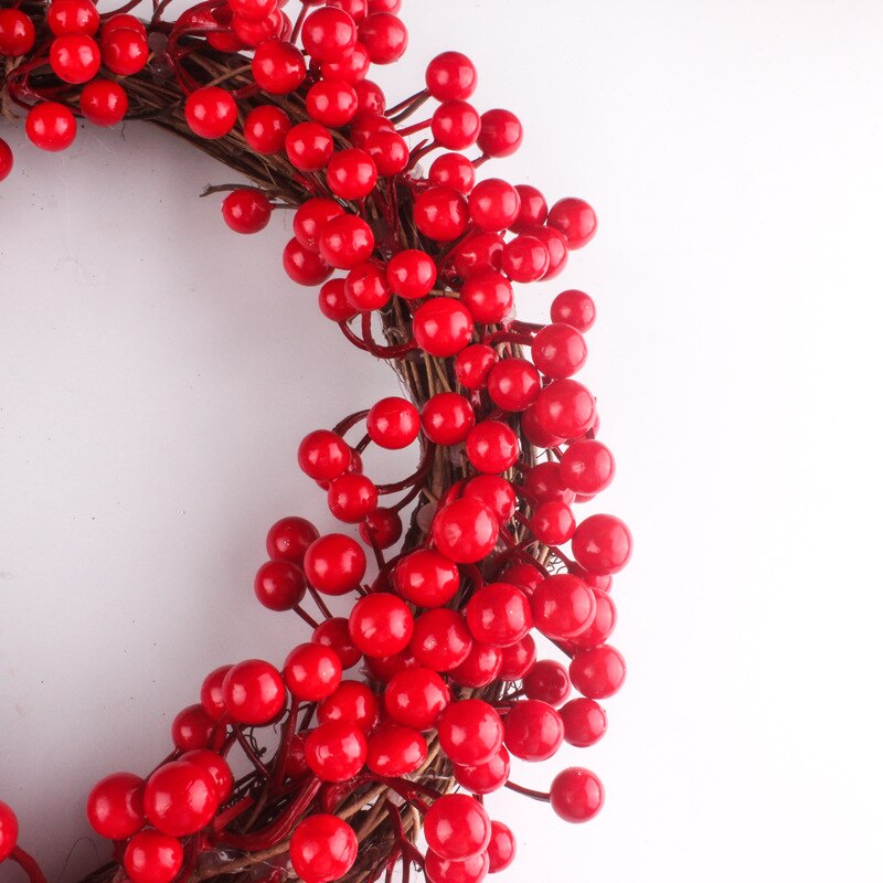 Title 13, Simulation berry red fruit wreath, a beautiful ...