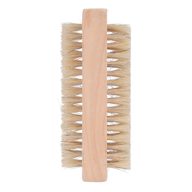 Title 4, Wooden Double Sided Handle Nylon Bristle Brush