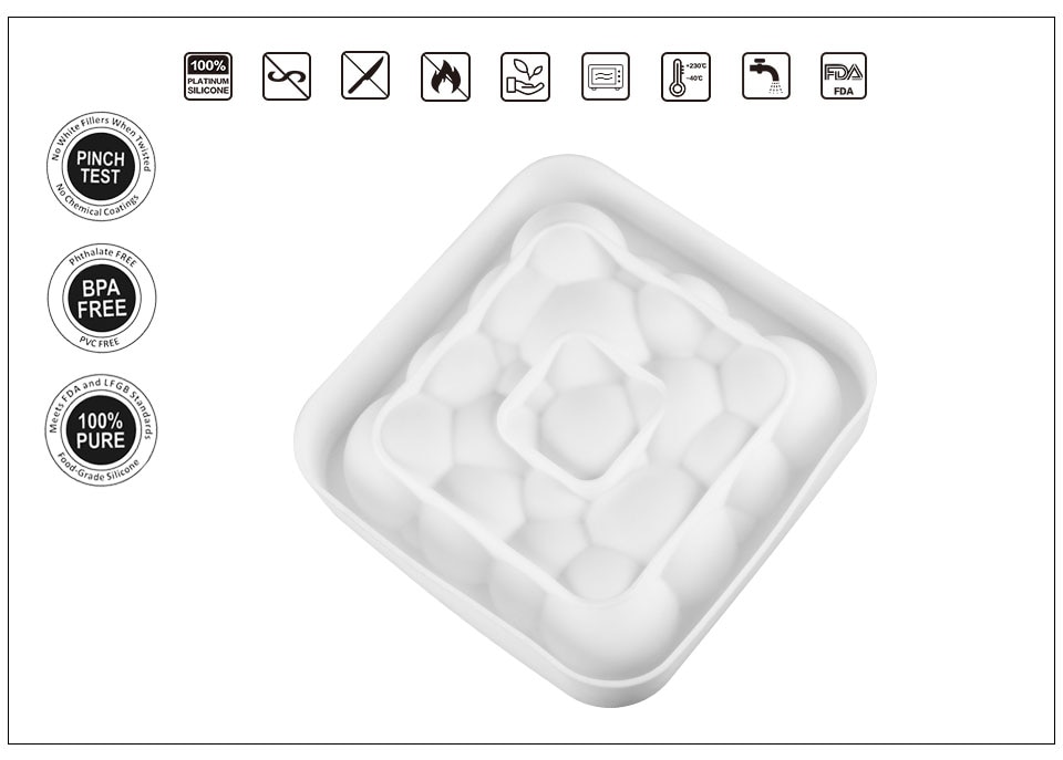 Title 3, Silicone gel baking mould nonstick and flexible...