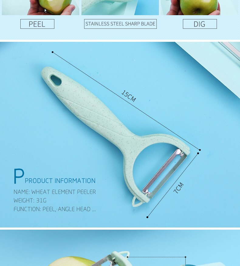 Title 9, Stainless steel domestic fruit peeler