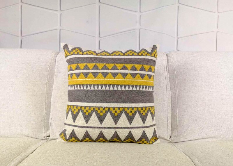 Title 10, Geometric Embroidered Pillowcase Enhance your h...