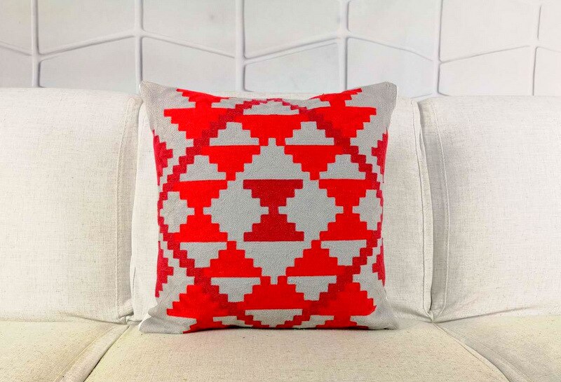 Title 13, Geometric Embroidered Pillowcase Enhance your h...