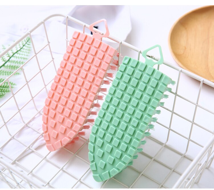 Title 3, Soft bristle shoe brush for gentle cleaning. Ef...