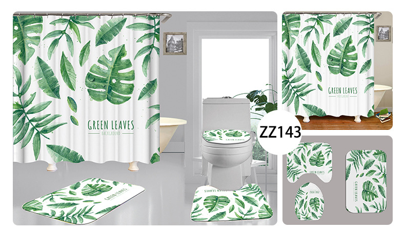 Title 3, Tropical Shower Curtain Transform your bathroom...