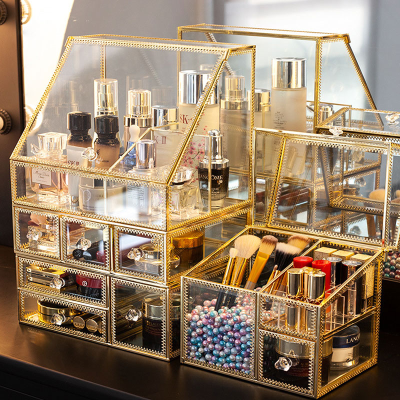 Transparent-Glass-Drawer-Makeup-Organizer-Large-Desktop-finishing-Skin-Care-Shelf-Tissue-Jewellery-Necklace-Ring-Storage