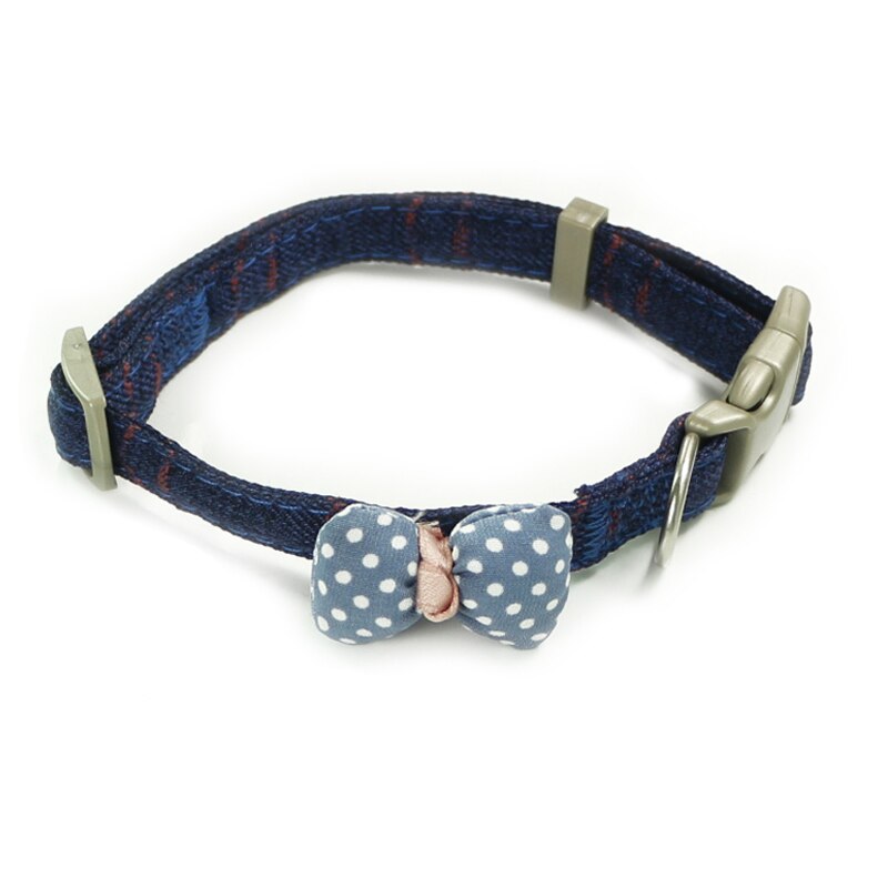 Title 5, Gentleman-Katzenhalsband mit Polka-Dot-Schleife...