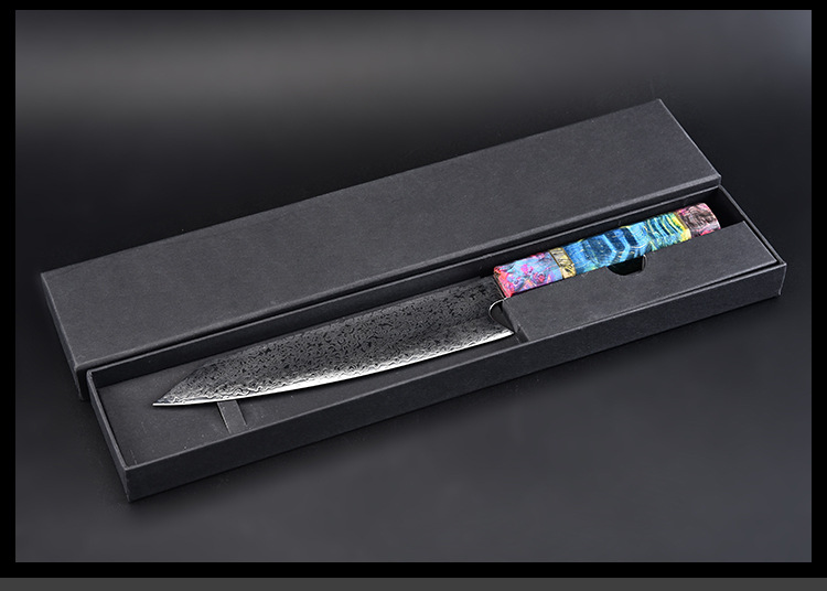 Title 5, 8 inch Damascus chef knife for precise cutting,...