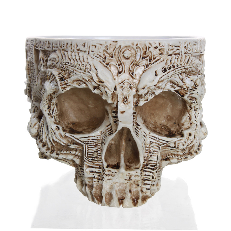 Title 5, Potted Planting with Skull Head