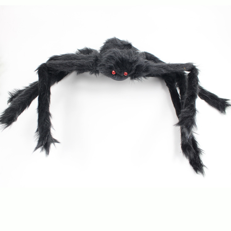 Title 7, Decoración de Halloween Araña de Peluche con Te...