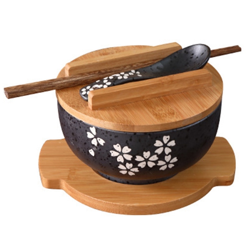 Title 4, Black ceramic noodle bowl