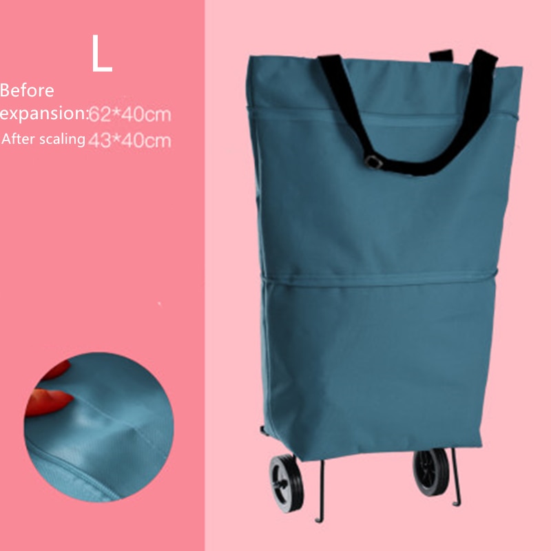 Title 10, Hand bag shopping cart, folding towing bag retr...