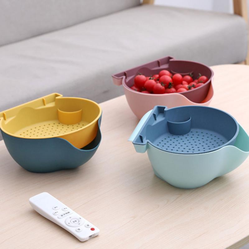 Title 4, Kitchen Organizer Drain Basket Double Layer Pla...