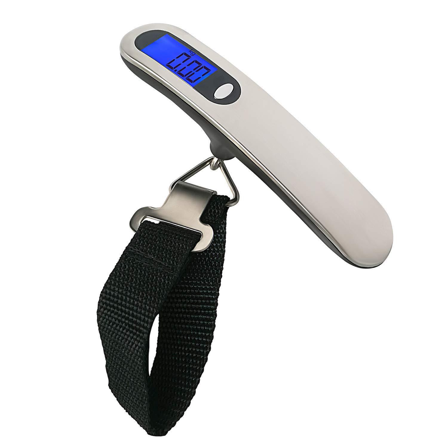 Title 2, Stainless Steel Brushed Electronic Portable Scale