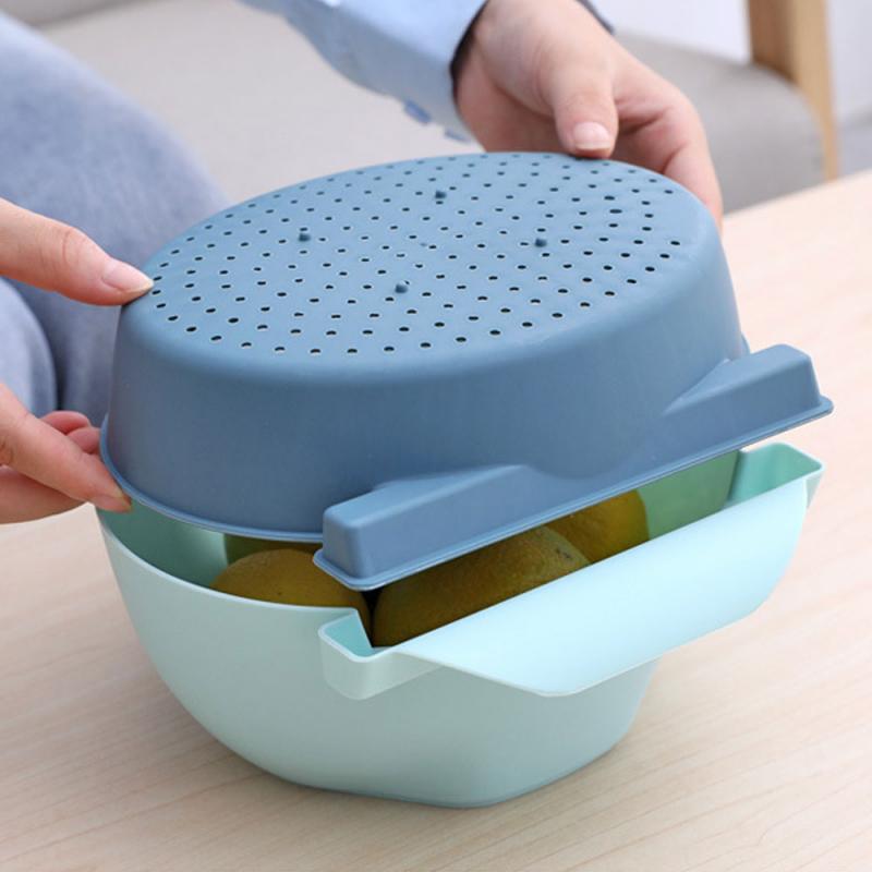 Title 7, Kitchen Organizer Drain Basket Double Layer Pla...