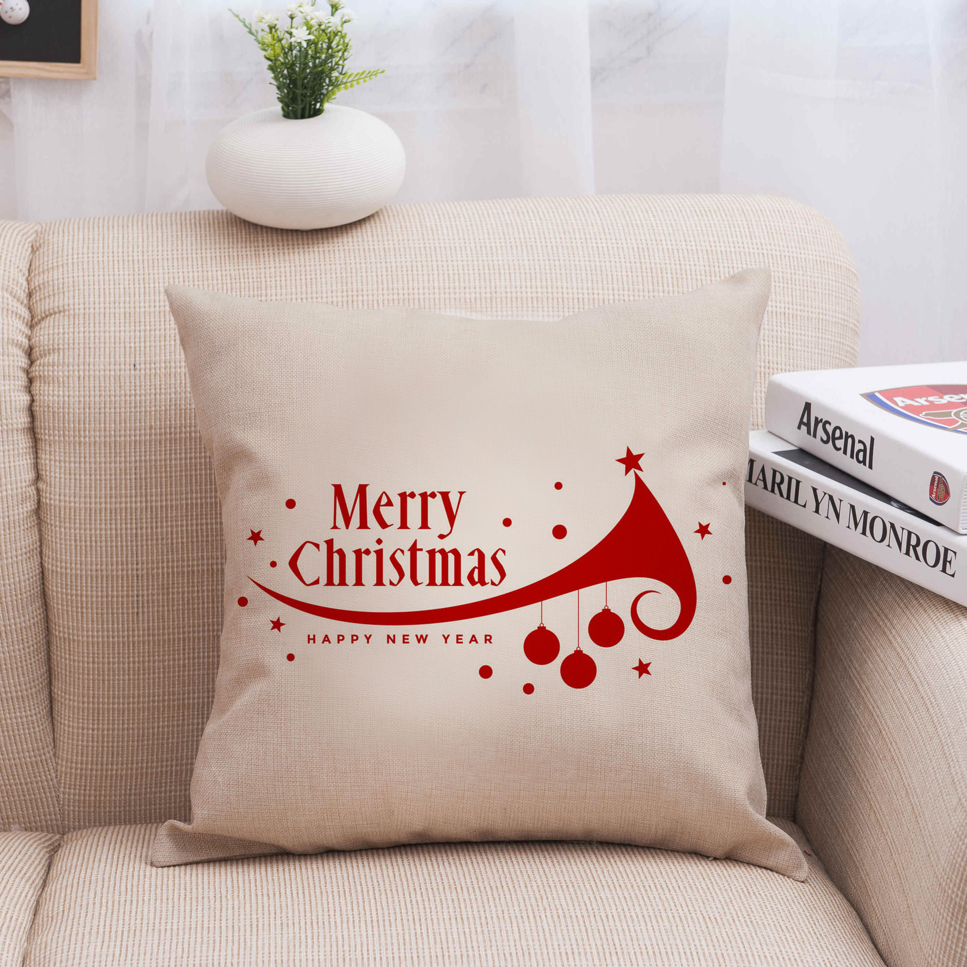 Title 16, Christmas linen pillowcase