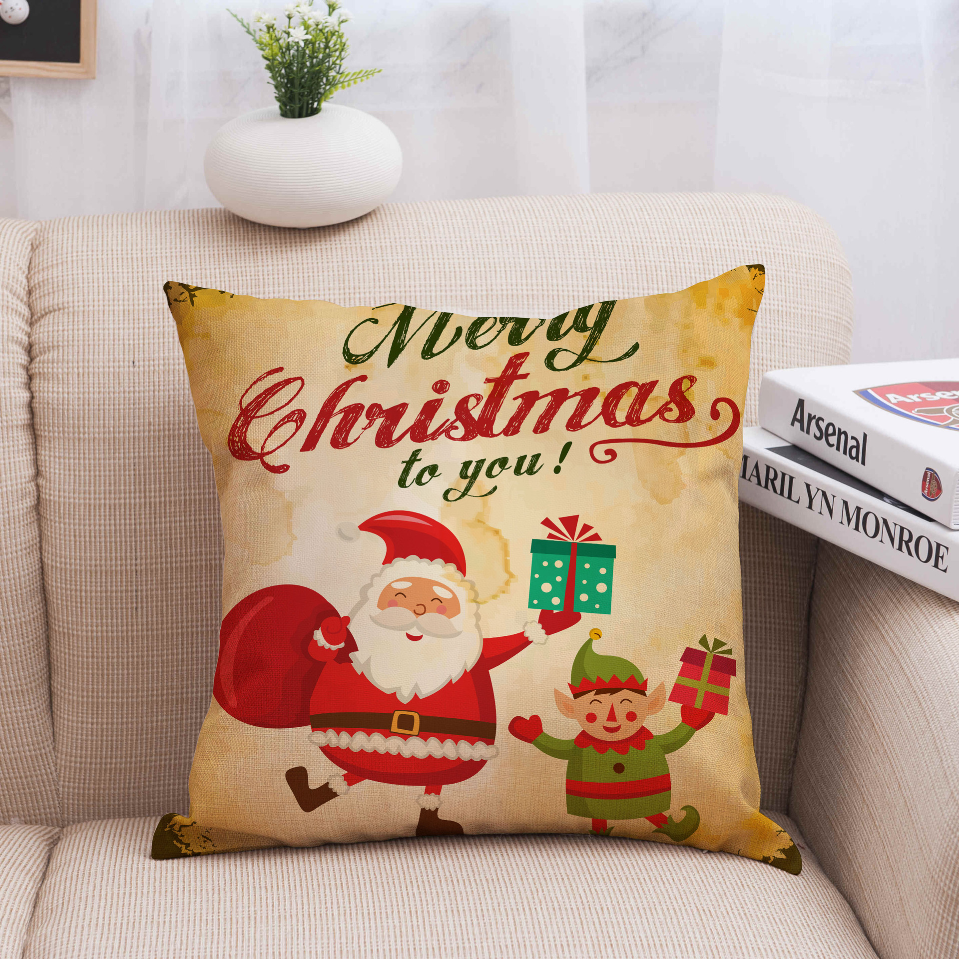 Title 23, Christmas linen pillowcase