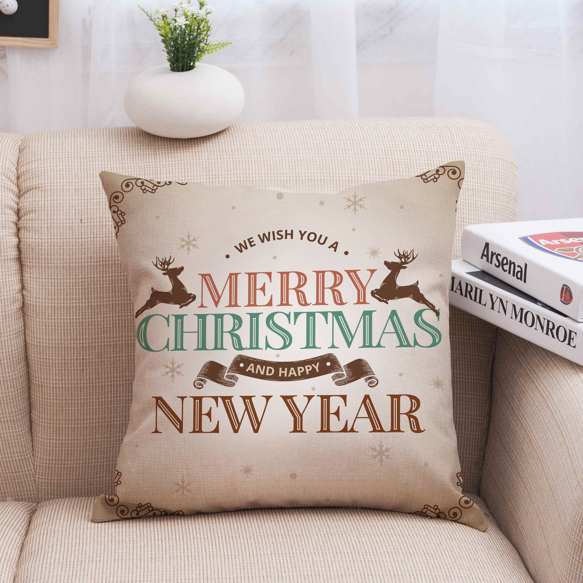 Title 24, Christmas linen pillowcase