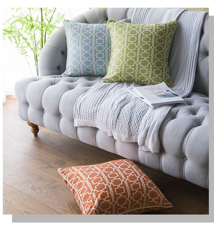 Title 2, American living room throw pillow, soft and com...