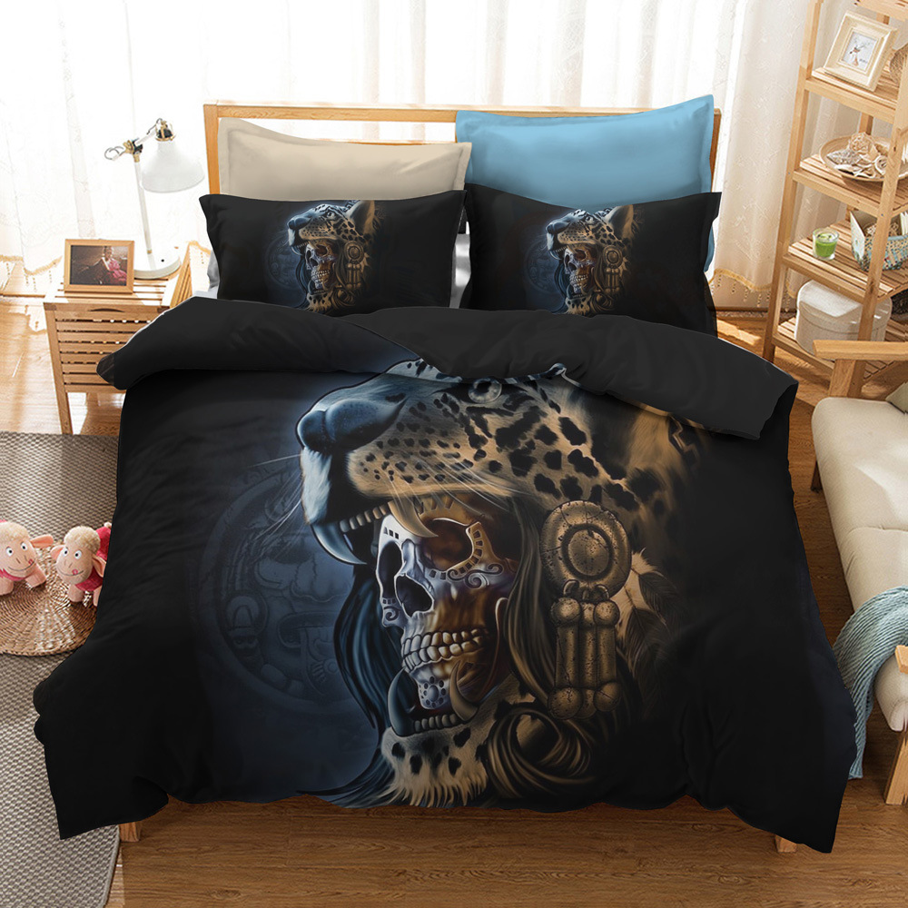 Title 6, Watercolor Flower Skull Bedding Series