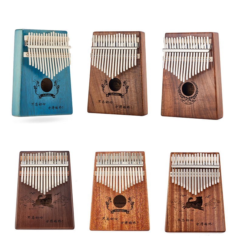 Title 2, 17-Key Kalimba Thumb Piano Finger Piano Easy to...