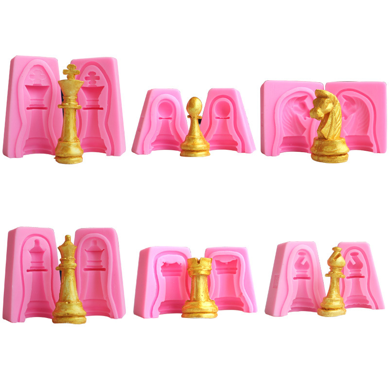 Title 2, Cake Silicone Chess Shaped 3D Baking Appliance