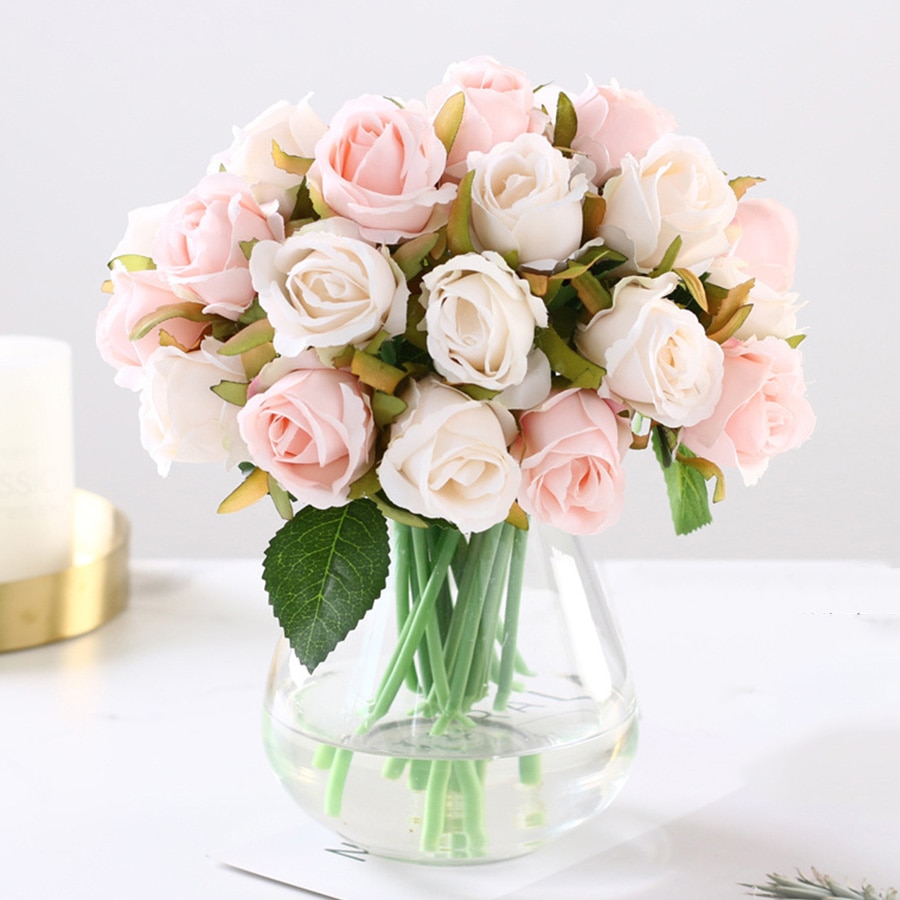 Title 3, 12 Simulated Rose Bouquets for Lasting and Eleg...