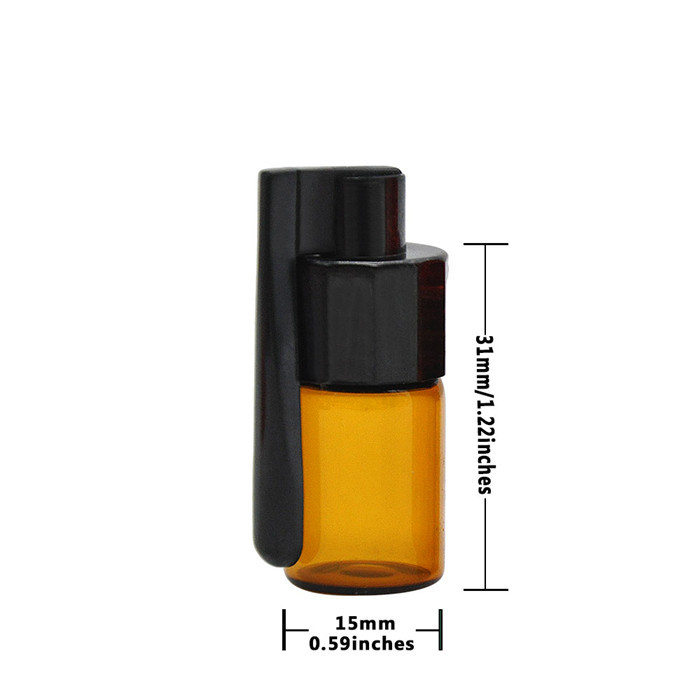 Title 1, Portable plastic glass bottom snuff bottle